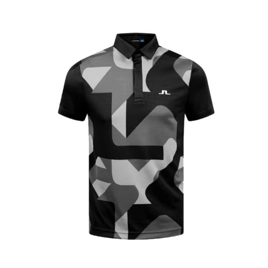 Summer golf jersey men's camouflage short-sleeved POLO shirt golf sports quick-drying perspiration breathable short-sleeved t