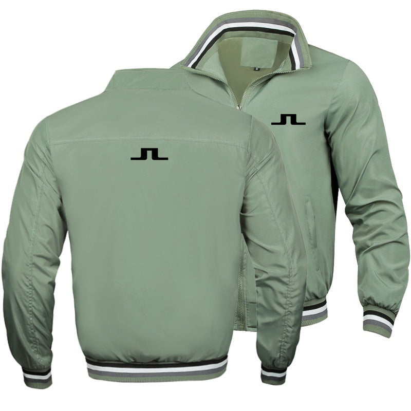 Men's Golf Zip Jacket - Autumn Winter Breathable Casual Topigh quality
