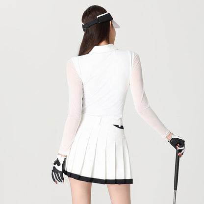 Women's Tennis Golf Set - Premium Milk Silk Athletic Wear | Quick-Dry Top & Skirt