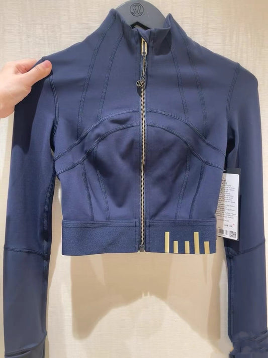 Cropped Yoga Jacket - Double-Sided Sports Outerwear