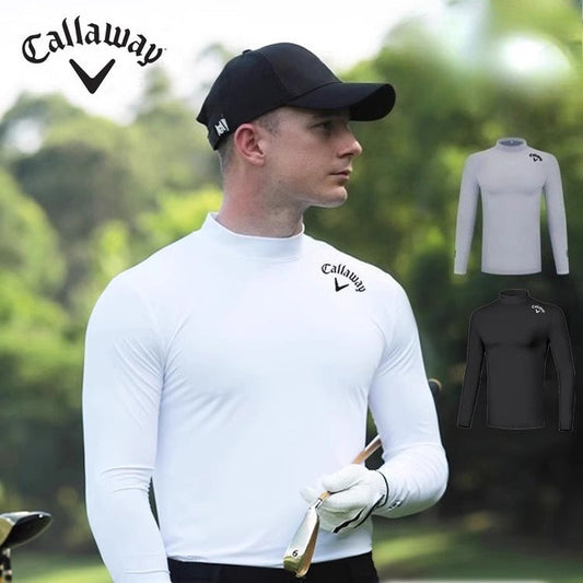 Golf sunscreen clothes men's ice silk bottoming shirt summer underwear top long sleeve t-shirt clothing golf clothes