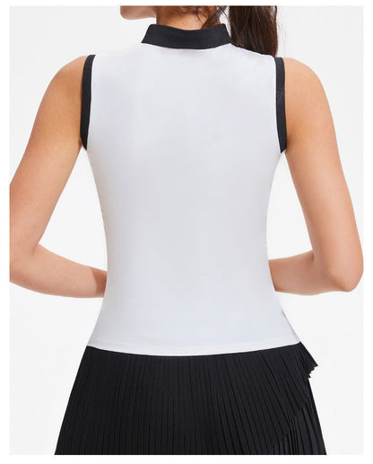 Sleeveless Polo Top - Breathable Tennis & Golf Performance Wear