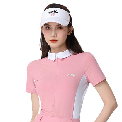 Women's Tennis Polo Shirt Set - Color Block Quick-Dry Athletic Sportswear
