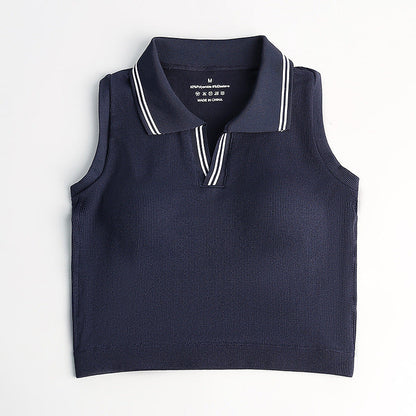 Yoga & Tennis Set - Sleeveless Top with Fixed Cup & Pleated Skirt
