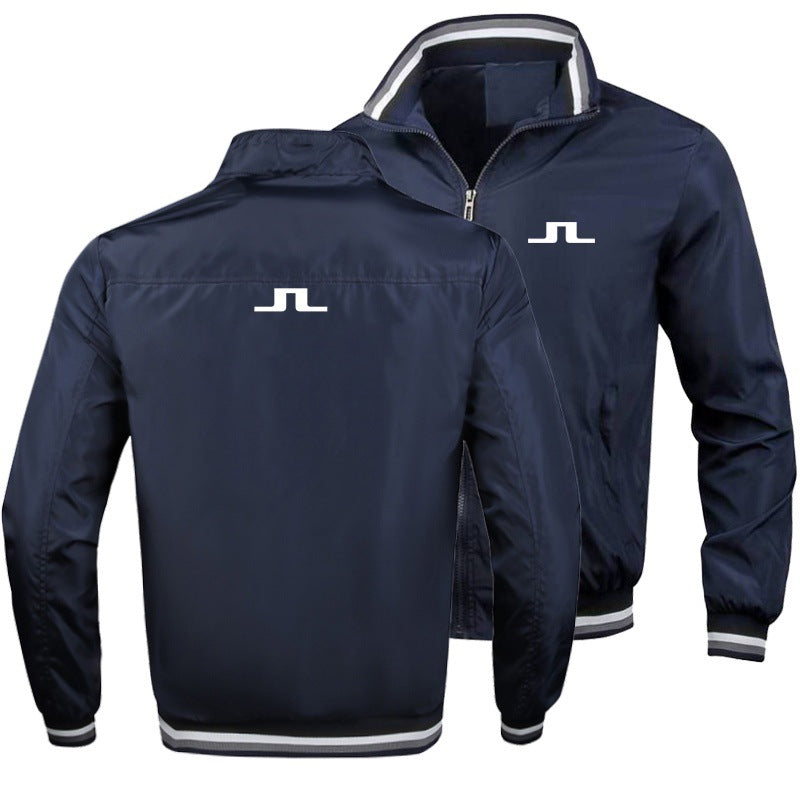 Men's Golf Zip Jacket - Autumn Winter Breathable Casual Topigh quality