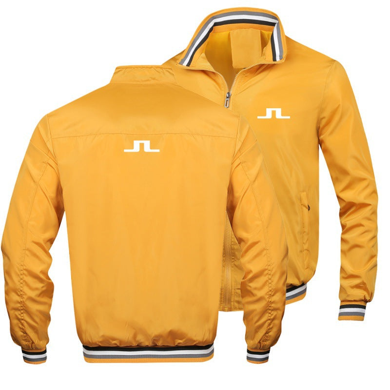 Men's Golf Zip Jacket - Autumn Winter Breathable Casual Topigh quality