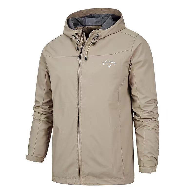 Golf Hooded Trench Coat - waterproof Jacket for Spring & Autumn Fashion