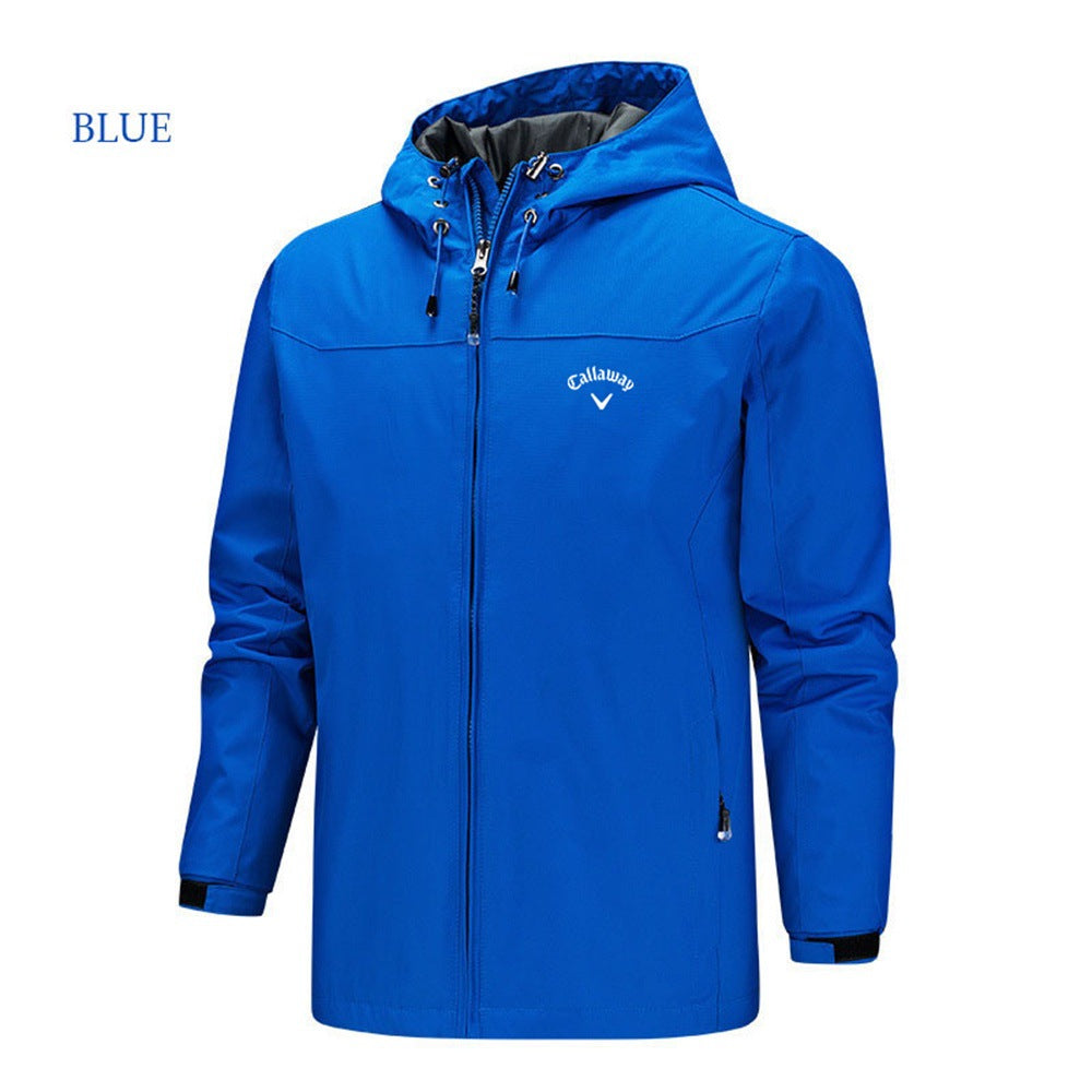 Golf Hooded Trench Coat - waterproof Jacket for Spring & Autumn Fashion