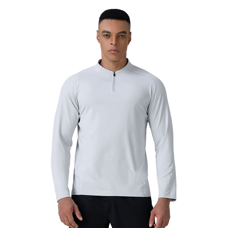 Half Zip Training Shirt - Men's Fleece Lined Long Sleeve Workout Top