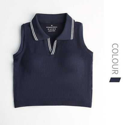 Yoga & Tennis Set - Sleeveless Top with Fixed Cup & Pleated Skirt
