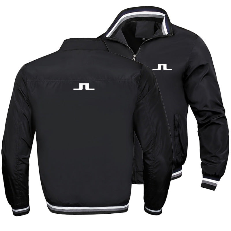 Men's Golf Zip Jacket - Autumn Winter Breathable Casual Topigh quality