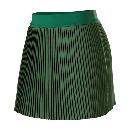 Yoga & Tennis Set - Sleeveless Top with Fixed Cup & Pleated Skirt