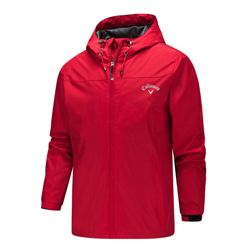 Golf Hooded Trench Coat - waterproof Jacket for Spring & Autumn Fashion