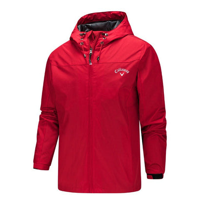 Golf Hooded Trench Coat - waterproof Jacket for Spring & Autumn Fashion