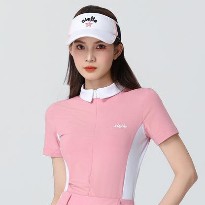 Women's Tennis Polo Shirt Set - Color Block Quick-Dry Athletic Sportswear