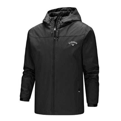Golf Hooded Trench Coat - waterproof Jacket for Spring & Autumn Fashion