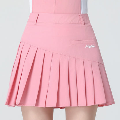 Women's Tennis Polo Shirt Set - Color Block Quick-Dry Athletic Sportswear