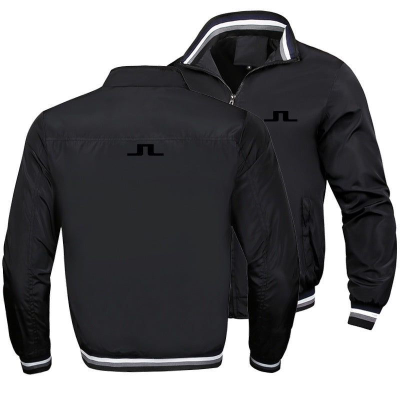 Men's Golf Zip Jacket - Autumn Winter Breathable Casual Topigh quality