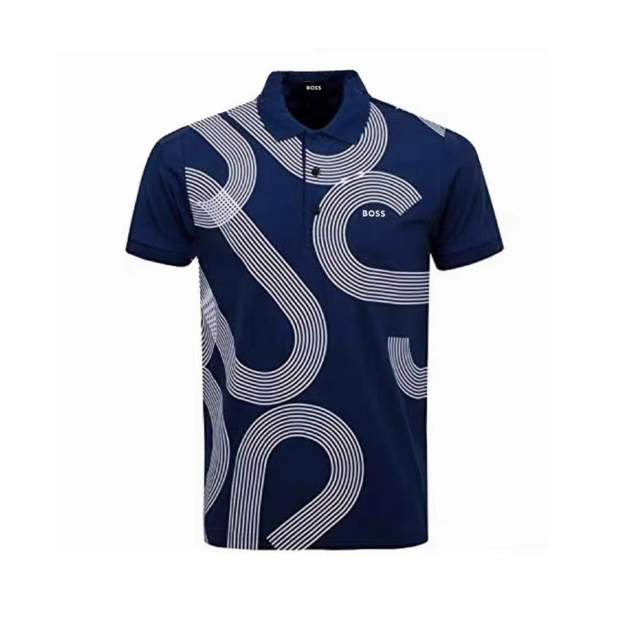Summer golf jersey men's camouflage short-sleeved POLO shirt golf sports quick-drying perspiration breathable short-sleeved t