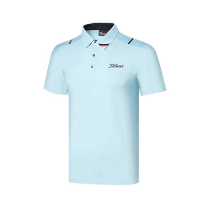 Men's Golf Polo - Short Sleeve Quick-Dry Breathable Top