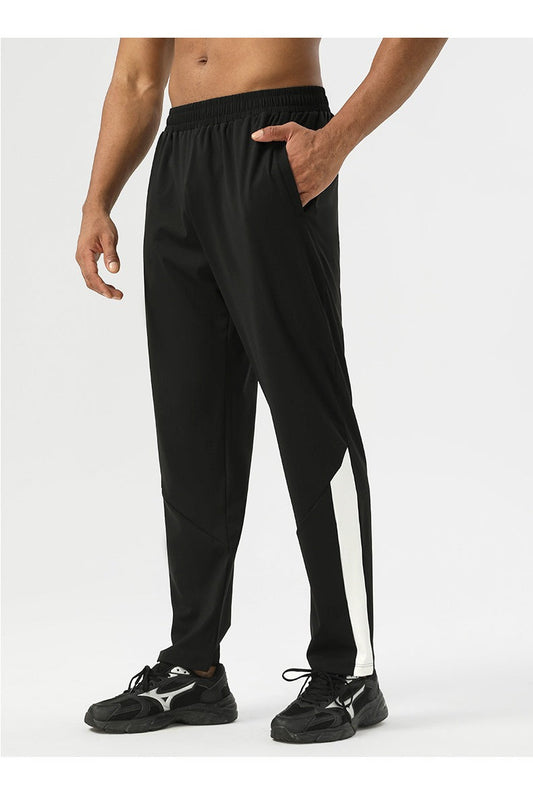 Malbon Golf Stretch Trousers - Men's Breathable Casual Sports Pants with Belt