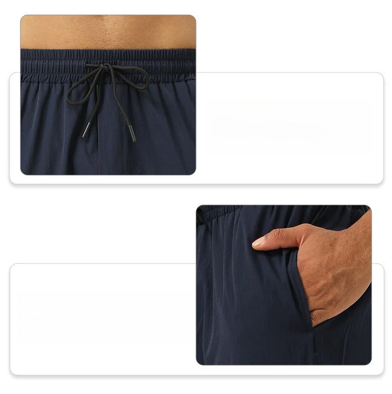 Tie-Up Sweatpants - Men's Quick-Dry 4-Season Training Pants